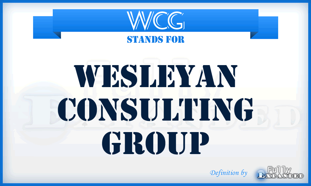 WCG - Wesleyan Consulting Group