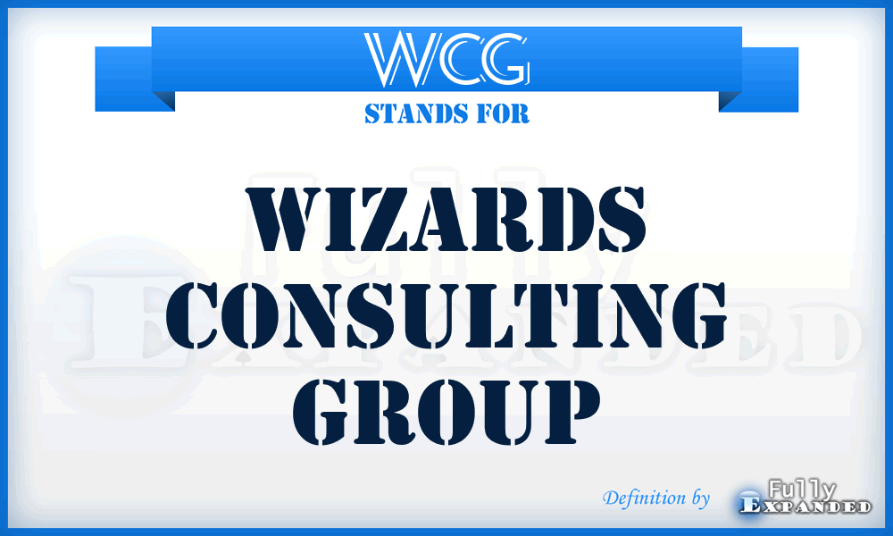 WCG - Wizards Consulting Group