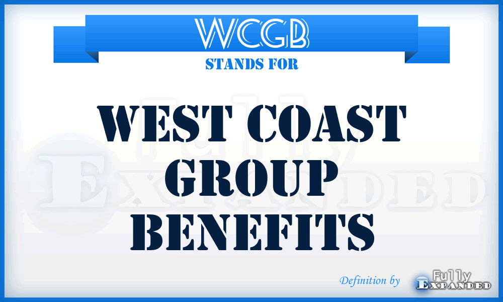 WCGB - West Coast Group Benefits