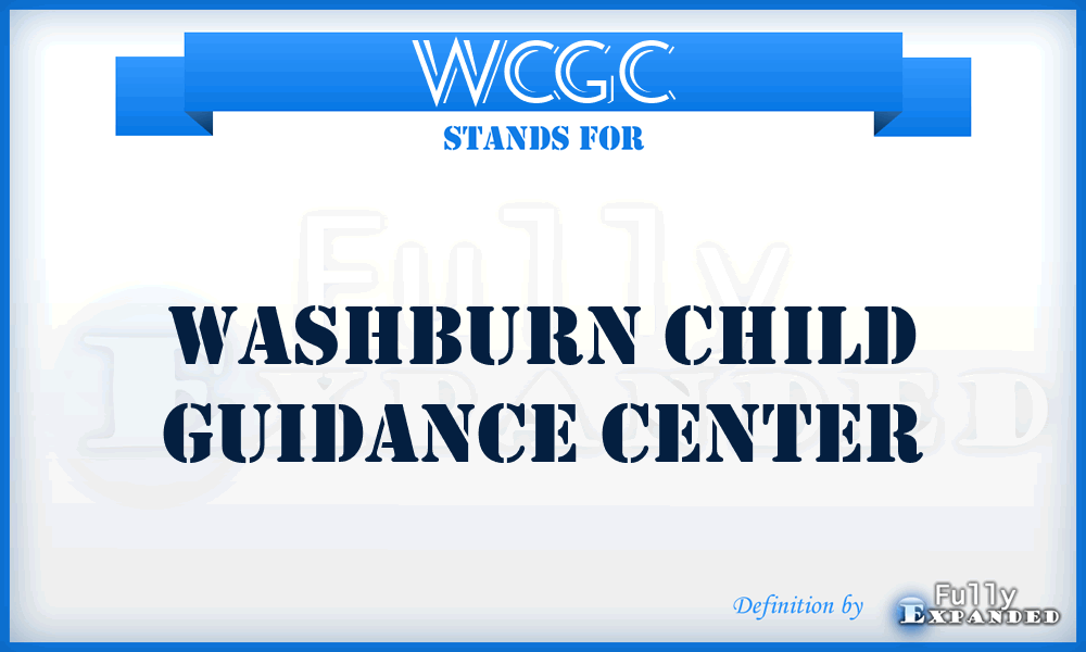 WCGC - Washburn Child Guidance Center