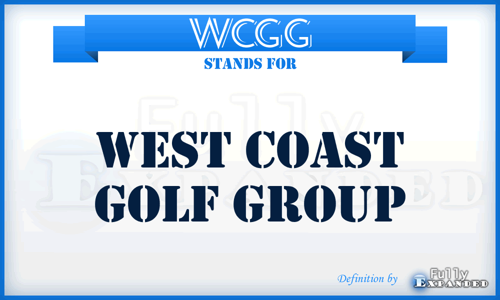 WCGG - West Coast Golf Group