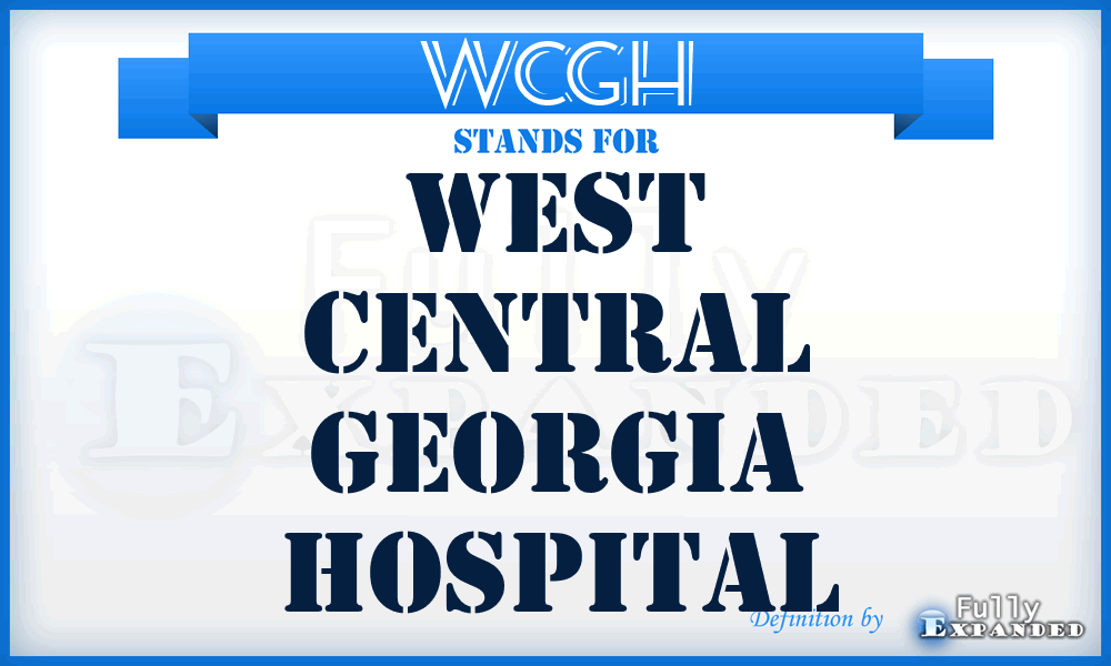 WCGH - West Central Georgia Hospital