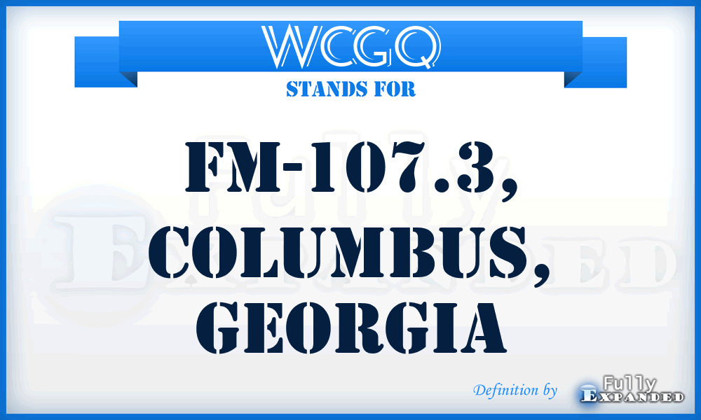 WCGQ - FM-107.3, Columbus, Georgia