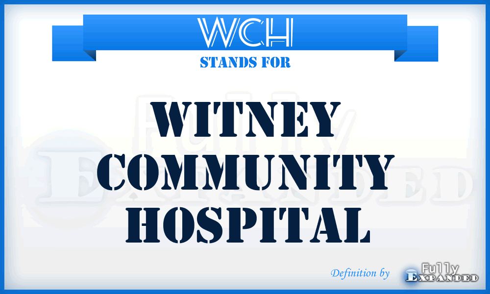 WCH - Witney Community Hospital