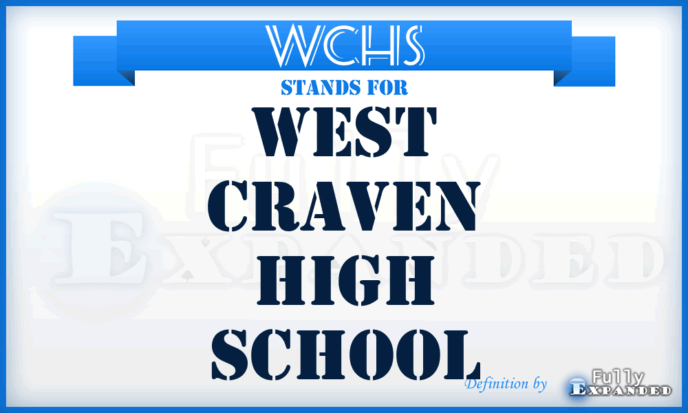 WCHS - West Craven High School