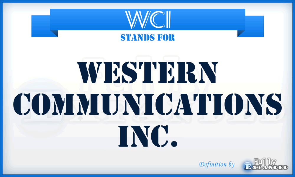 WCI - Western Communications Inc.