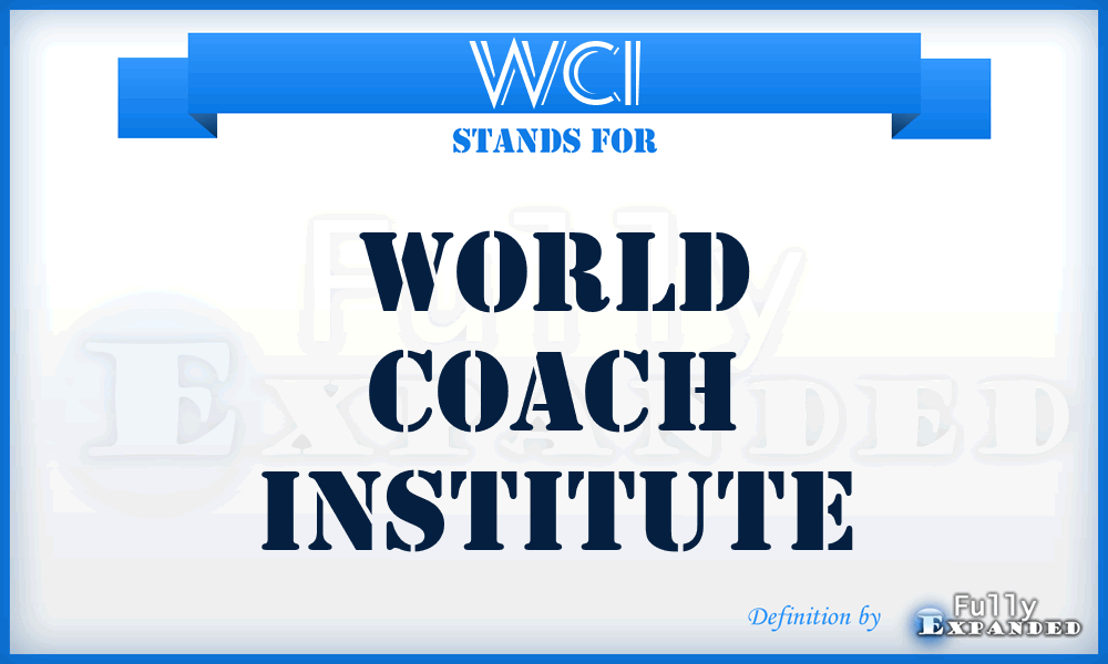 WCI - World Coach Institute