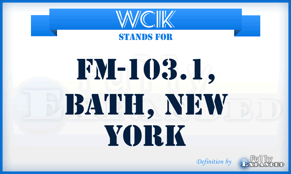 WCIK - FM-103.1, Bath, New York