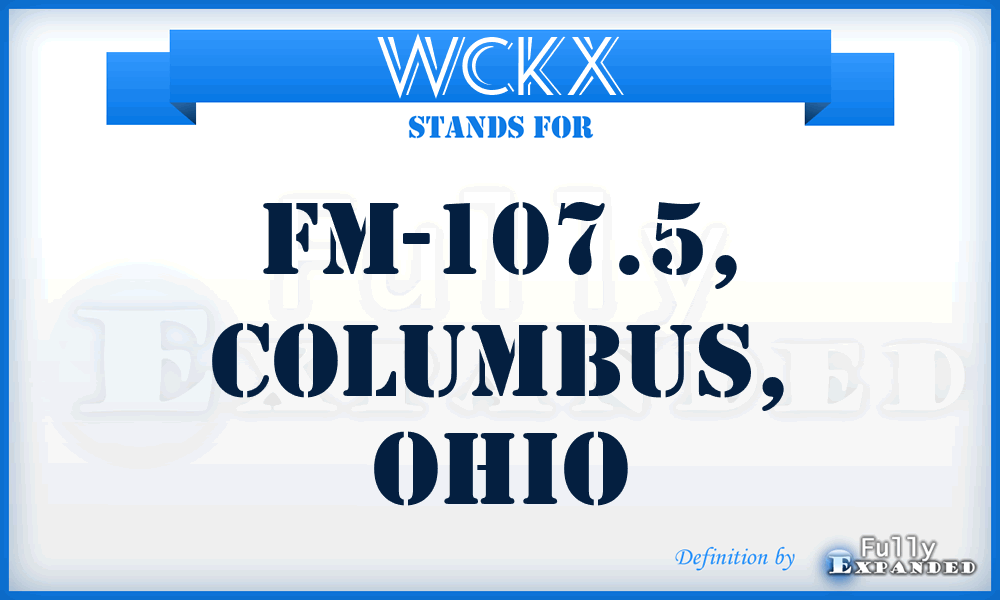 WCKX - FM-107.5, Columbus, Ohio