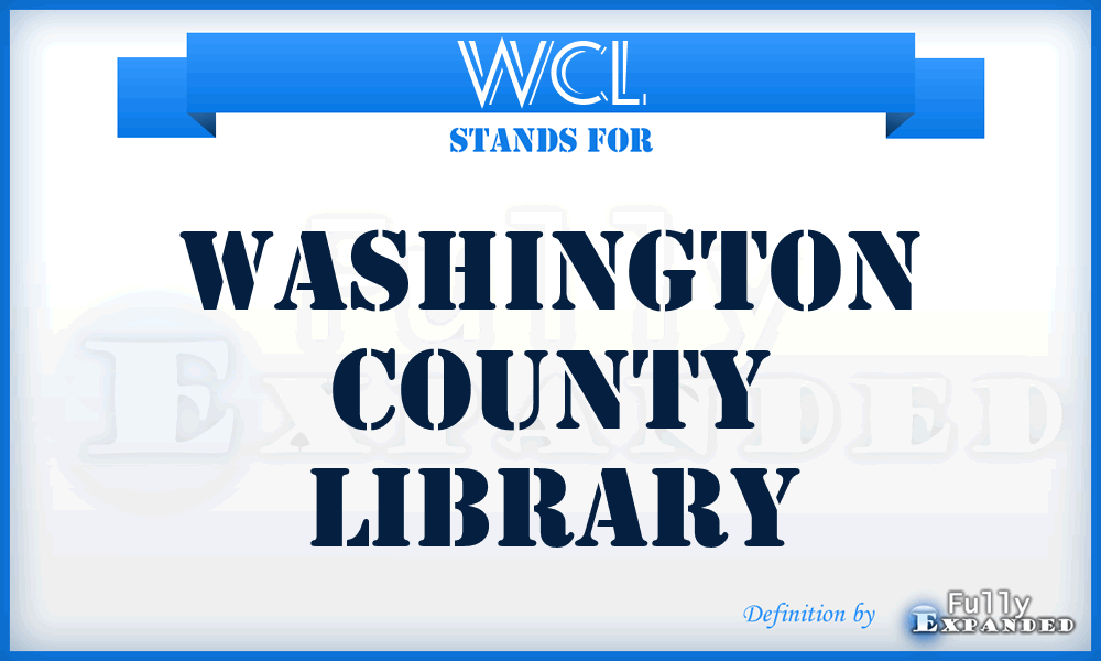 WCL - Washington County Library