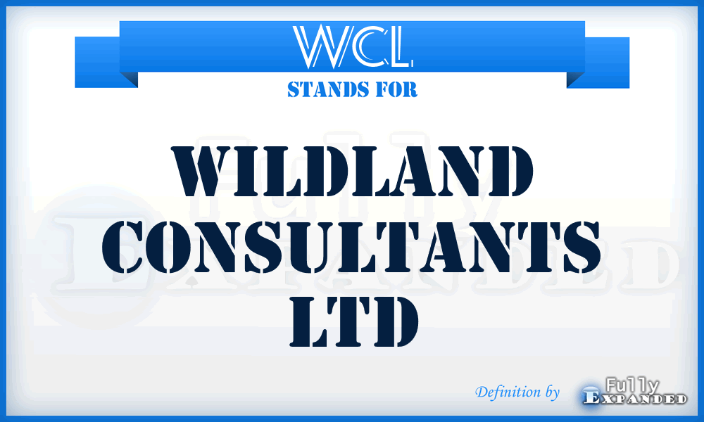 WCL - Wildland Consultants Ltd