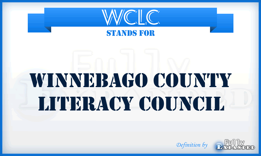 WCLC - Winnebago County Literacy Council