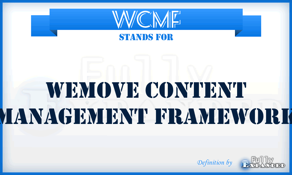 WCMF - wemove Content Management Framework