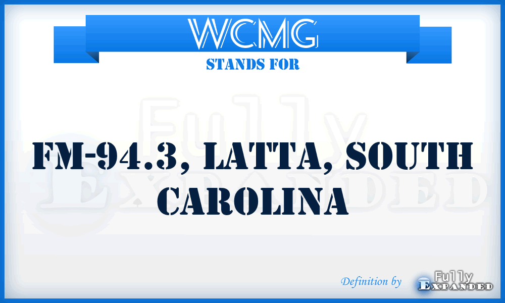 WCMG - FM-94.3, Latta, South Carolina