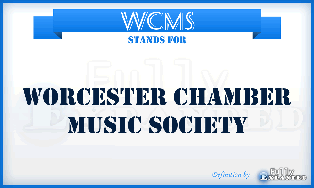 WCMS - Worcester Chamber Music Society