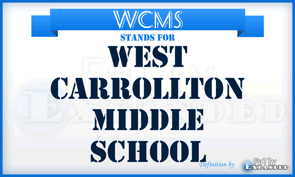 WCMS - West Carrollton Middle School