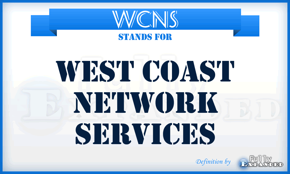 WCNS - West Coast Network Services