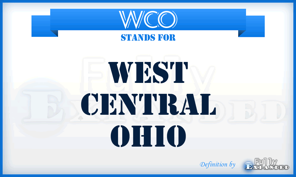 WCO - West Central Ohio