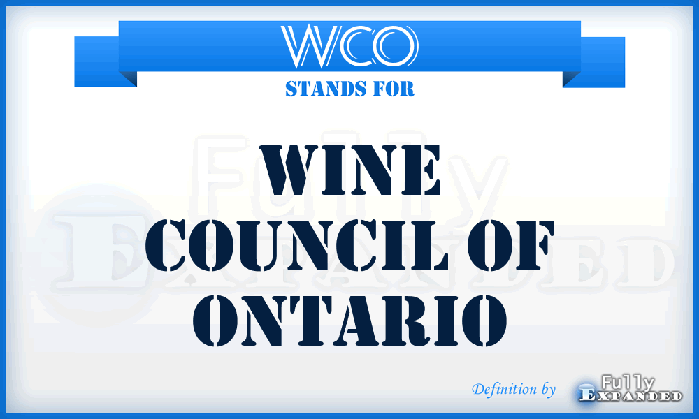 WCO - Wine Council of Ontario