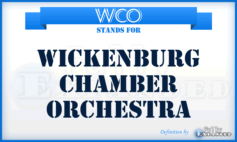 WCO - Wickenburg Chamber Orchestra