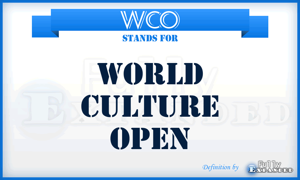 WCO - World Culture Open