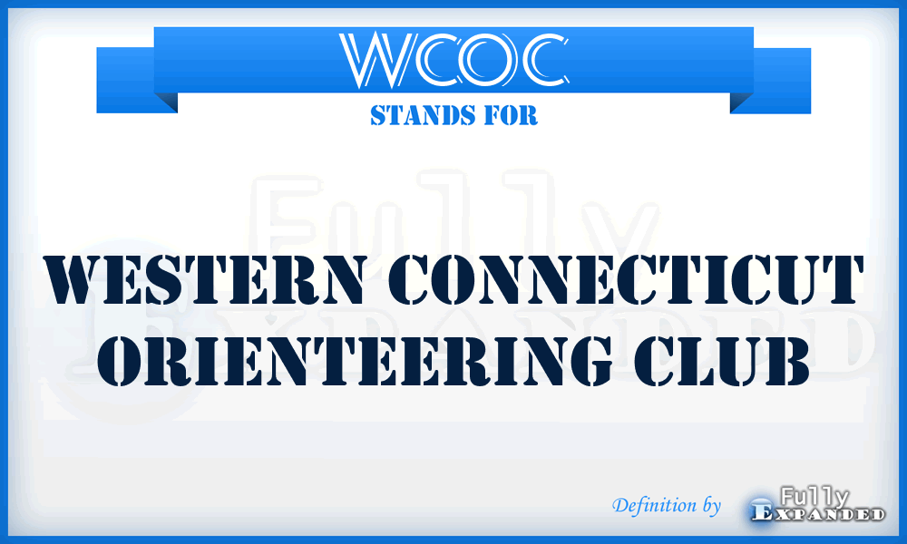 WCOC - Western Connecticut Orienteering Club