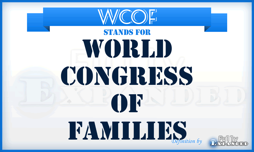 WCOF - World Congress Of Families