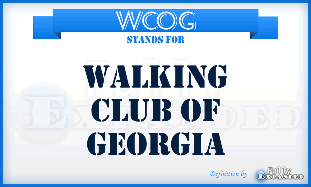 WCOG - Walking Club Of Georgia