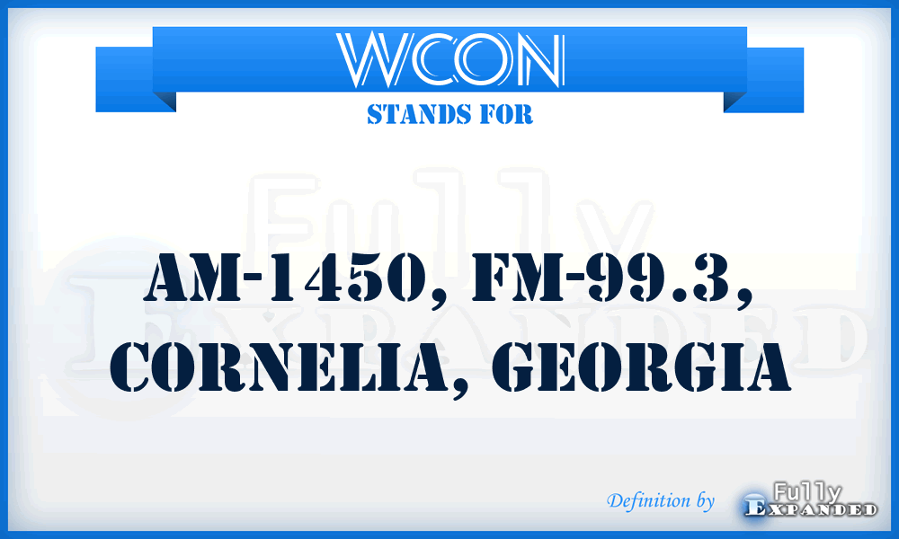 WCON - AM-1450, FM-99.3, Cornelia, Georgia