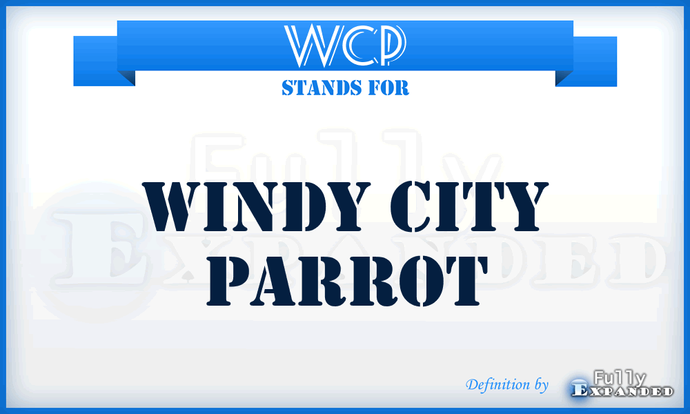 WCP - Windy City Parrot