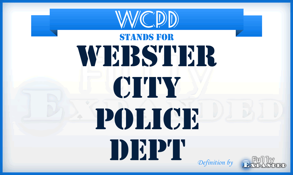 WCPD - Webster City Police Dept