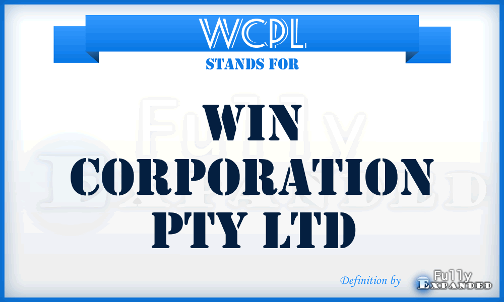 WCPL - Win Corporation Pty Ltd