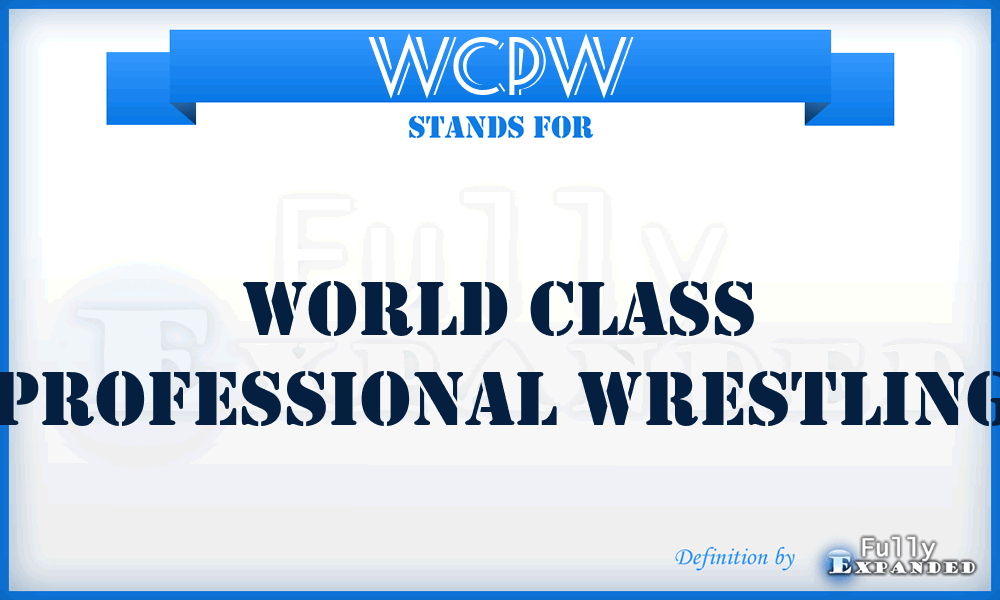 WCPW - World Class Professional Wrestling