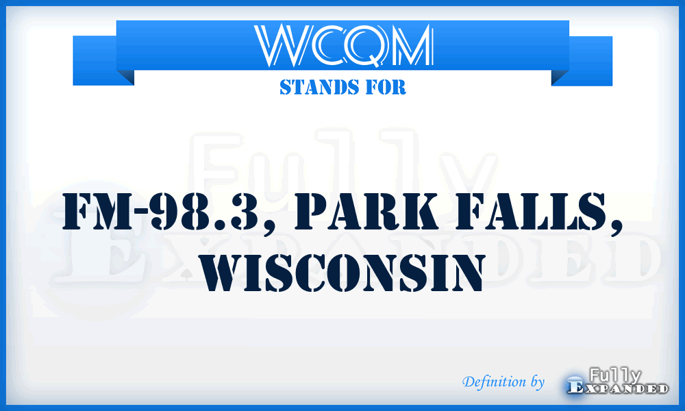 WCQM - FM-98.3, Park Falls, Wisconsin
