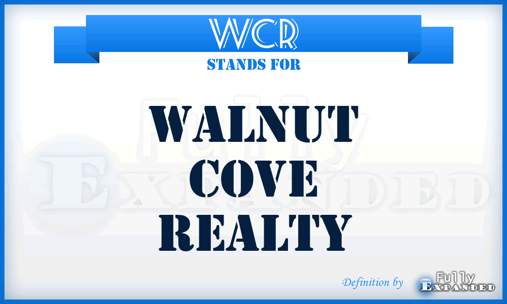 WCR - Walnut Cove Realty