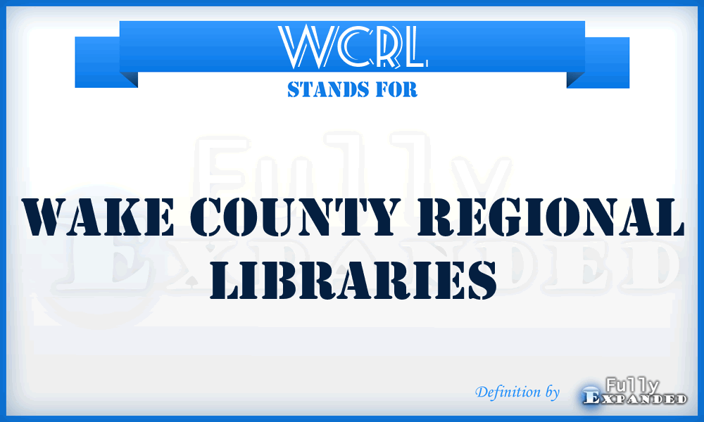 WCRL - Wake County Regional Libraries