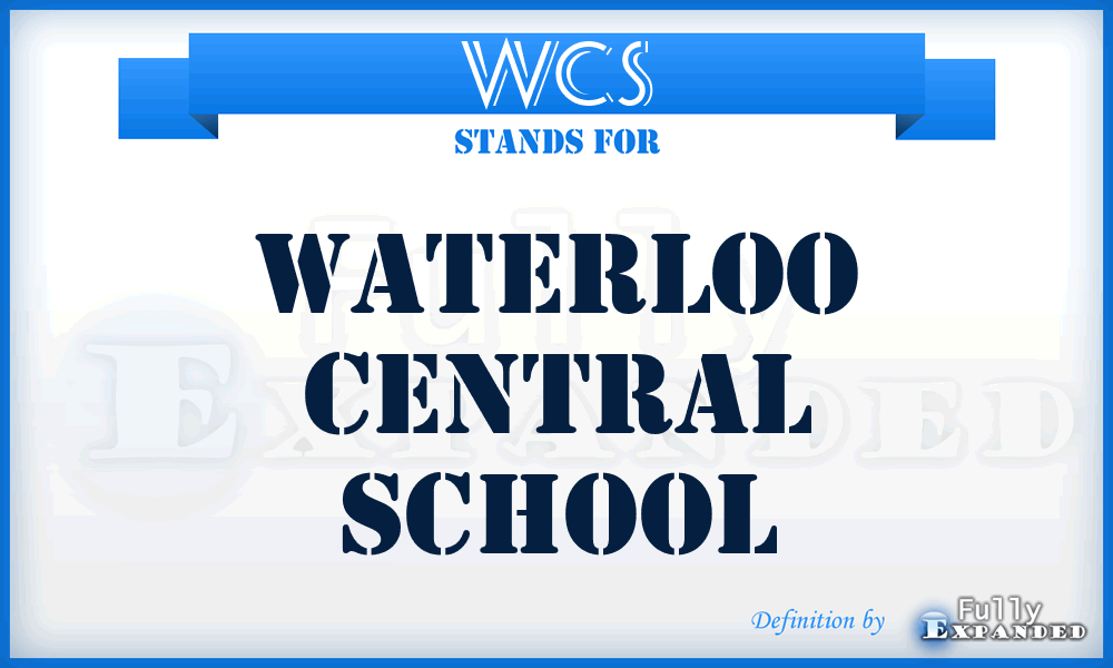 WCS - Waterloo Central School