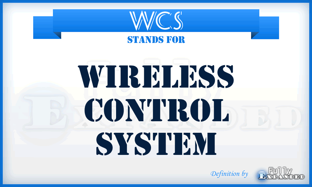 WCS - Wireless Control System