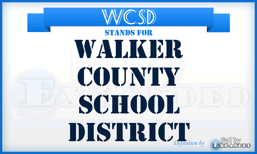 WCSD - Walker County School District