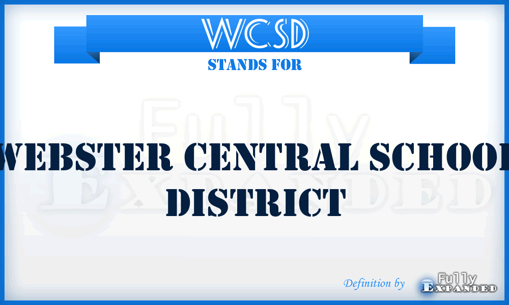 WCSD - Webster Central School District