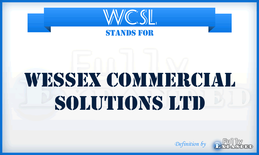 WCSL - Wessex Commercial Solutions Ltd