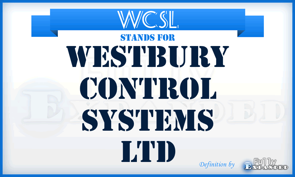 WCSL - Westbury Control Systems Ltd