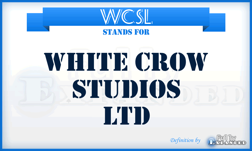WCSL - White Crow Studios Ltd