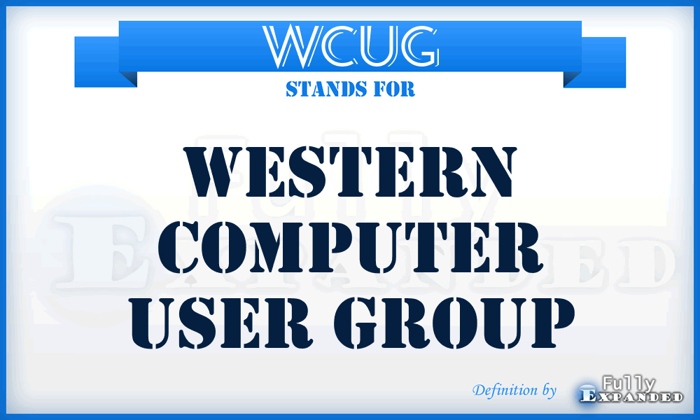 WCUG - Western Computer User Group