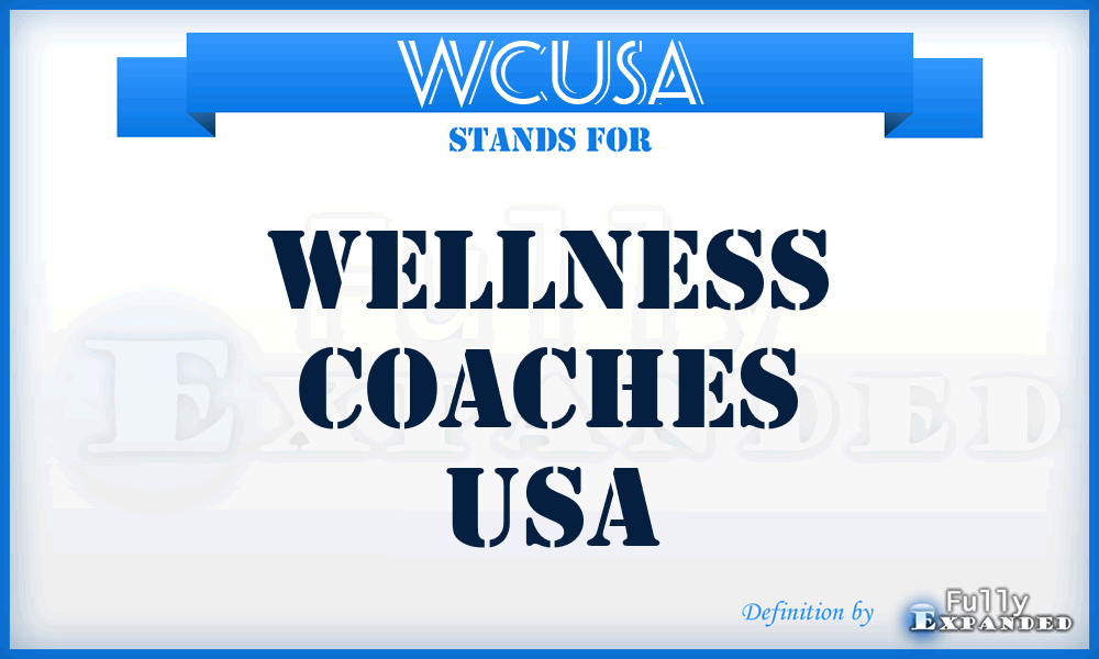 WCUSA - Wellness Coaches USA