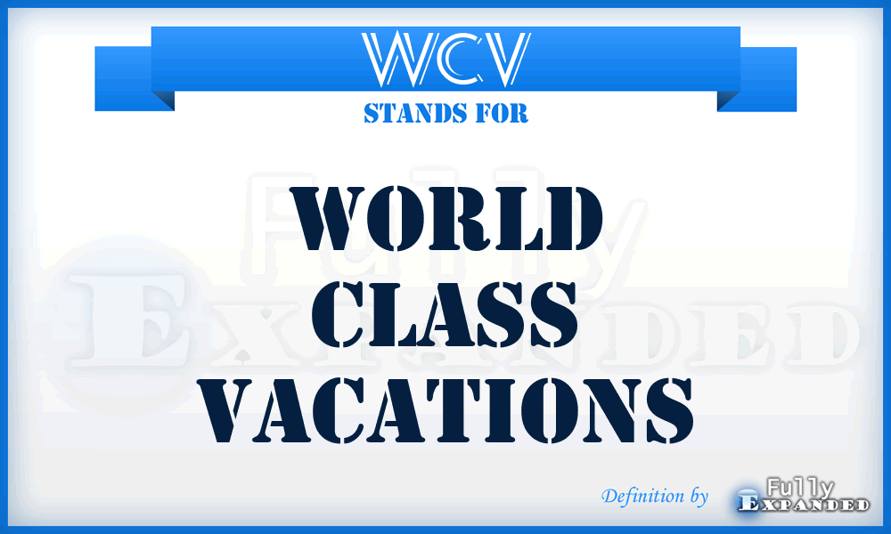 WCV - World Class Vacations