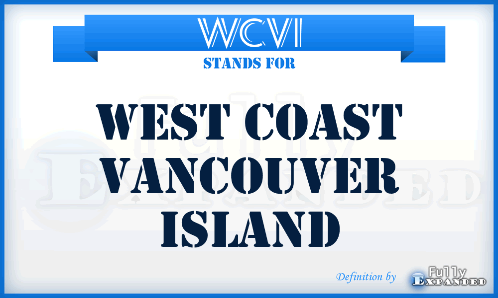 WCVI - West Coast Vancouver Island