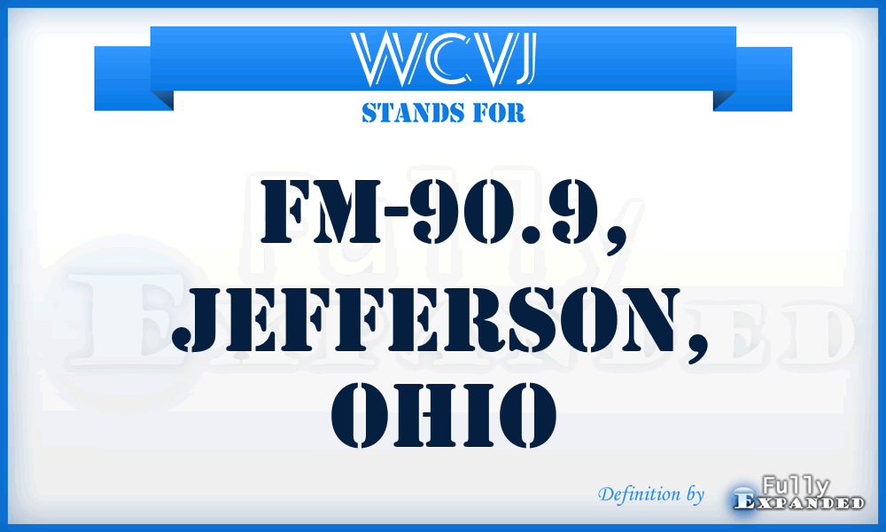 WCVJ - FM-90.9, Jefferson, Ohio