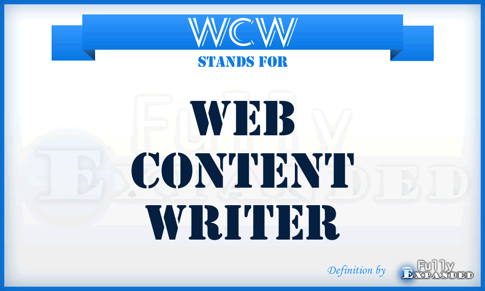 WCW - Web Content Writer