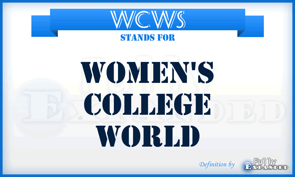 WCWS - Women's College World